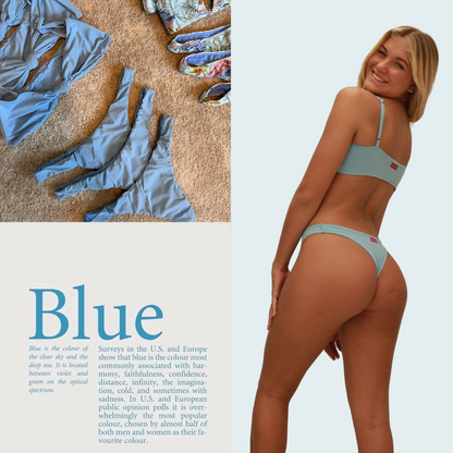 Nicole Pastel Blue Bikini Set